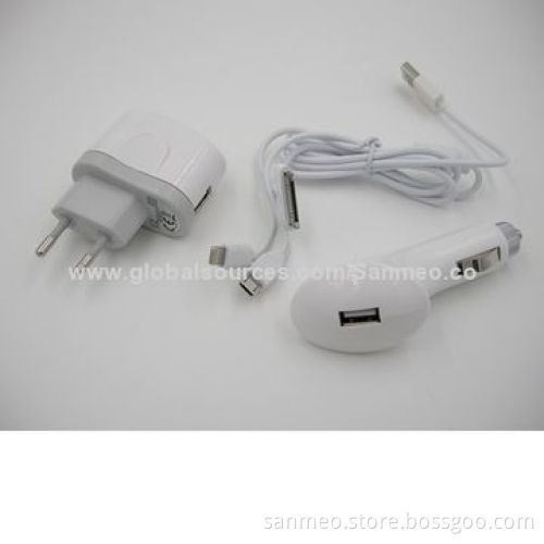 5-in-1 USB charger for iPad mini/iPhone 5, can be used to charge any USB devicesNew